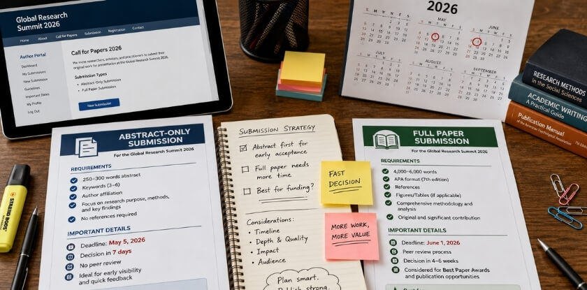 Abstract-Only CFP vs. Full Paper CFP — Key Differences and Strategy