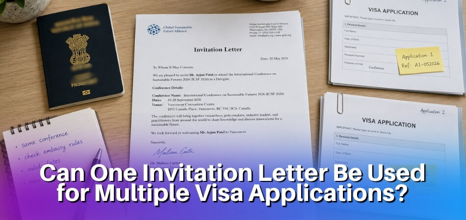 Can One Invitation Letter Be Used for Multiple Visa Applications