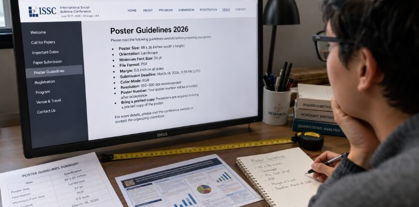 Check the Conference Guidelines and Size Specifications