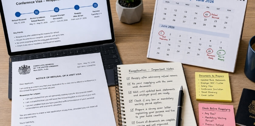 Common Mistakes to Avoid When Reapplying for a Conference Visa