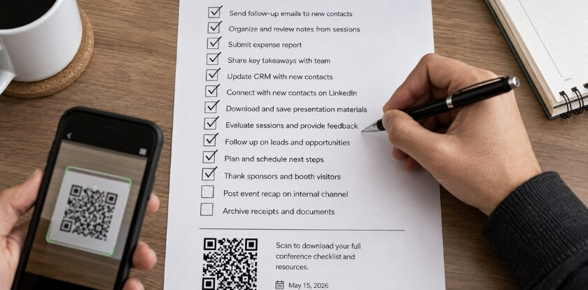 Complete Post-Conference Action Checklist (Printable and Scannable)