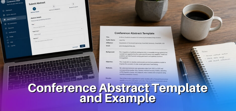 Conference Abstract Template and Example