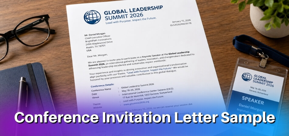 Conference Invitation Letter Sample _ Template