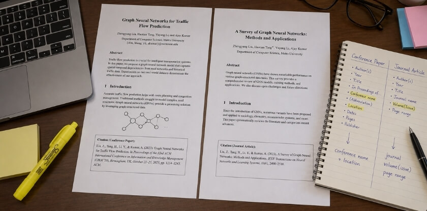 Conference Paper vs. Journal Article Citation — Key Differences