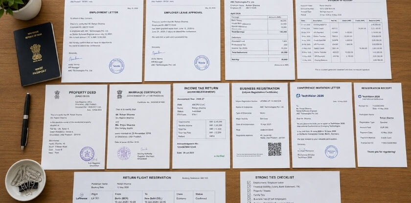 Core Documents to Prove Strong Ties for a Conference Visa