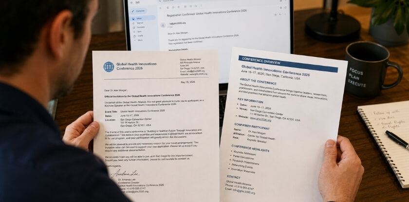 Core Elements That Every Conference Invitation Letter Must Have