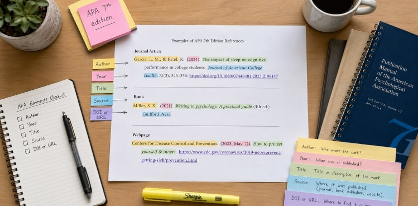 Core Elements of APA Citation