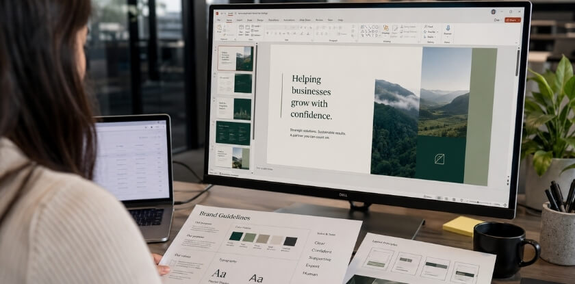 Customizing Your Presentation to Match Brand and Tone
