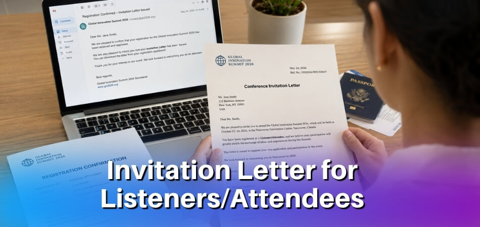 Do Listeners_attendees Get an Invitation Letter Too