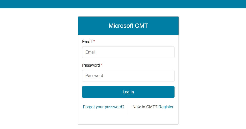 How to Create an Account and Log In to Microsoft CMT