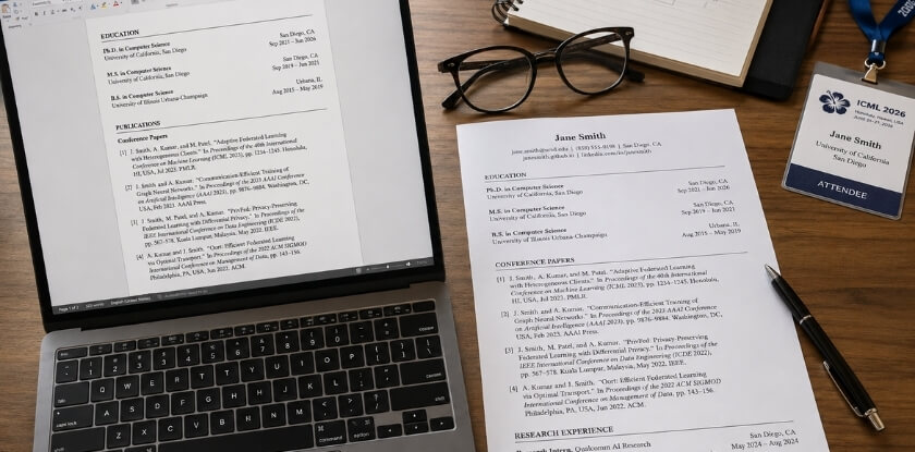 How to List Conference Papers on Your CV or Resume