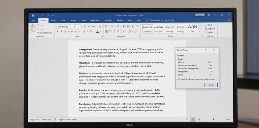 How to Measure Your Abstract Word Count — Tools and Software