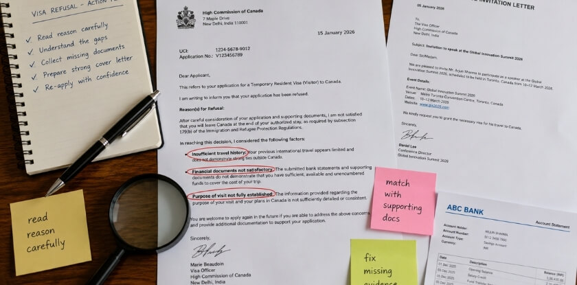 How to Read Your Visa Refusal Letter and Understand the Reason