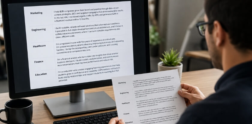 Industry-Specific Elevator Pitch Examples