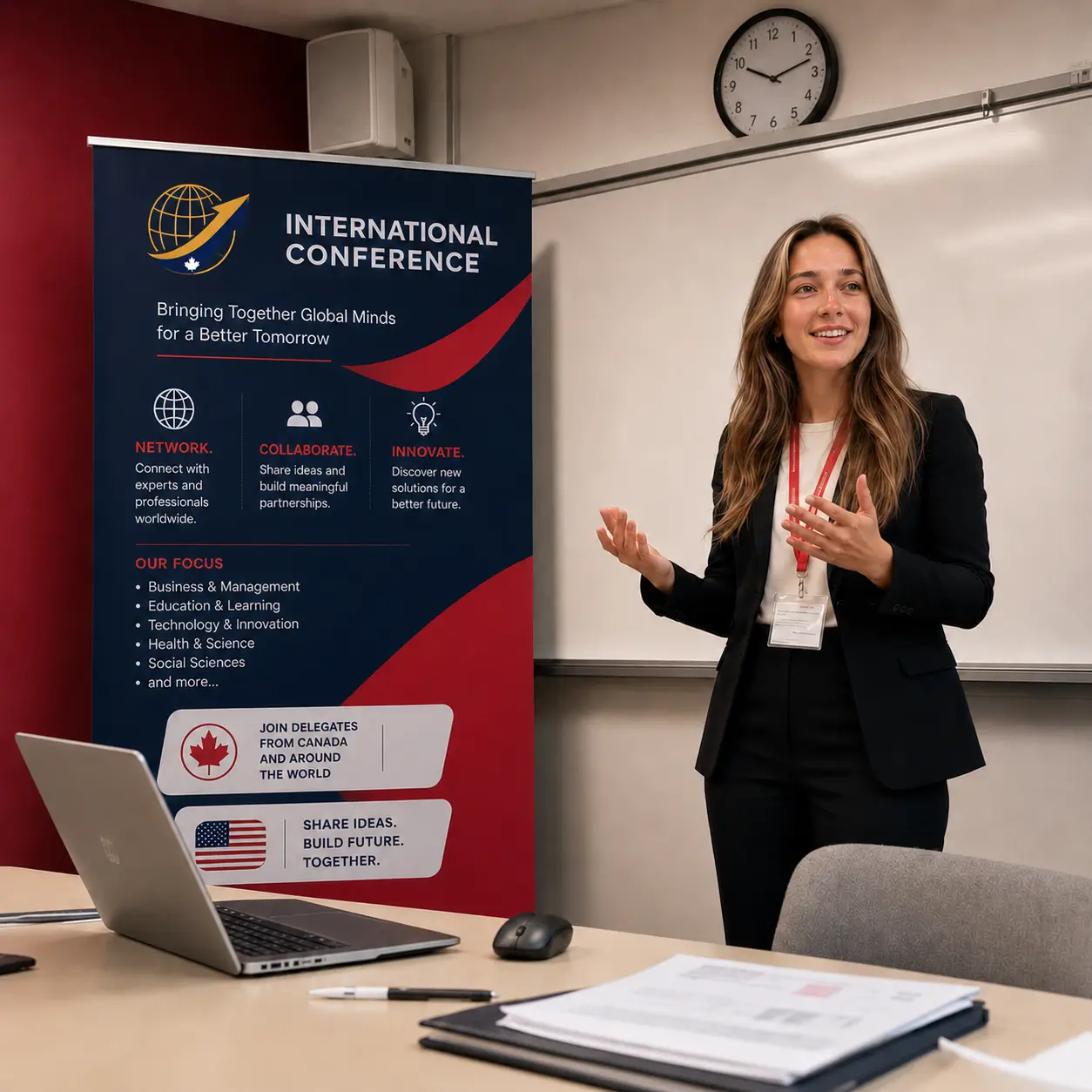 International conference presentation in session