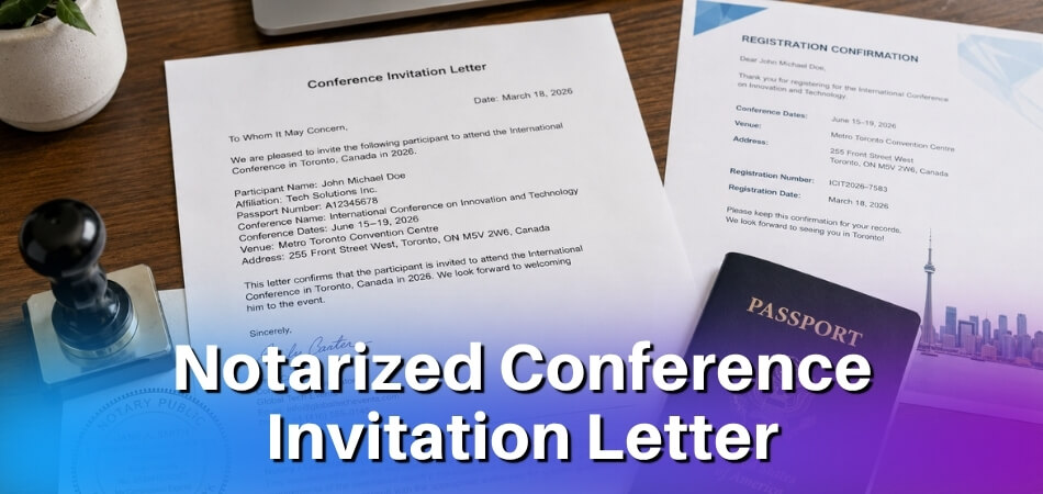 Is a Notarized Conference Invitation Letter Required