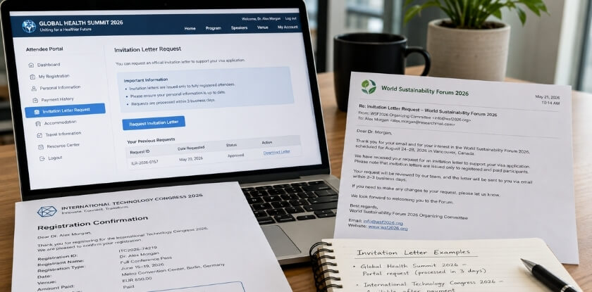 Real-World Examples — How Major Conferences Handle Invitation Letter Requests
