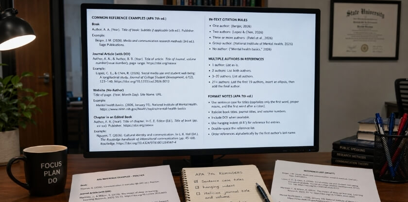 Rules for Creating Citations in APA 7th Edition