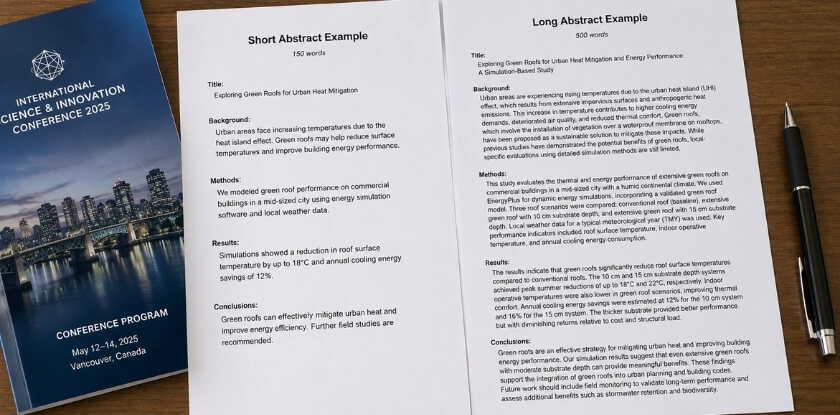 Short Abstract (150 Words) vs Long Abstract (500 Words) — When Each One Applies