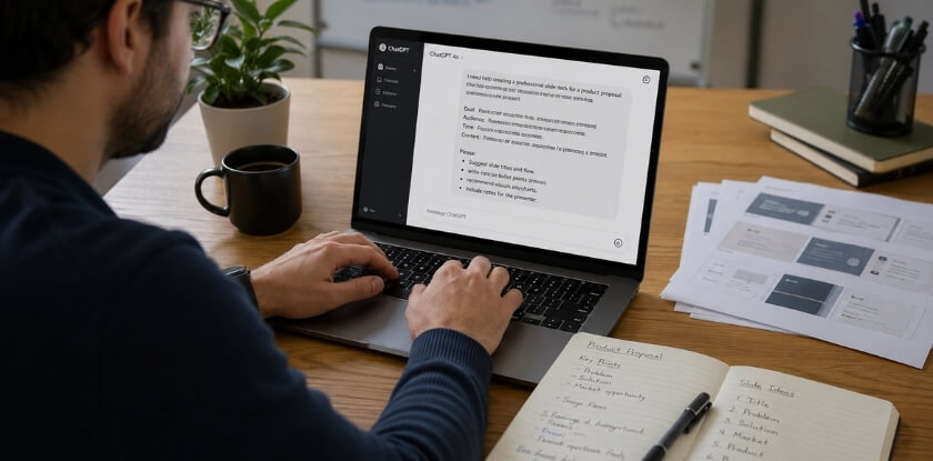 Step-by-Step Process for Creating Slides with Prompts