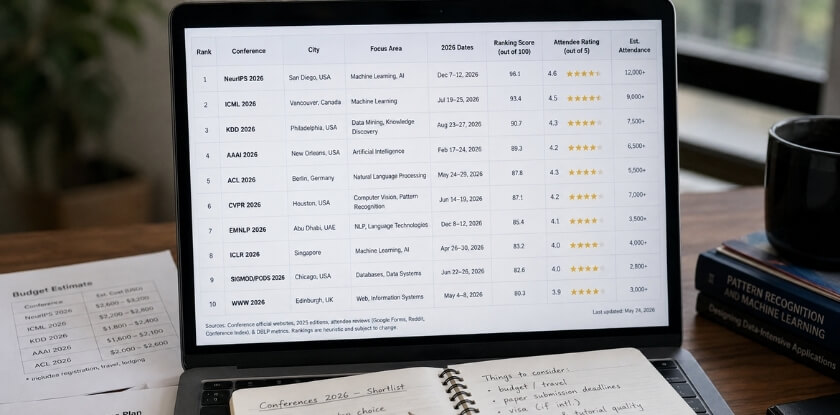 Top Data Science and Computing Conferences 2026 — With Rankings and Ratings