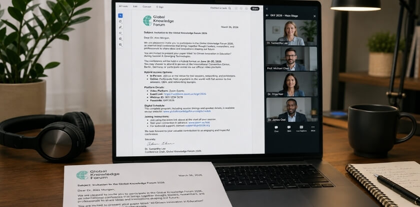 Virtual and Hybrid Conference Invitation Letter Sample