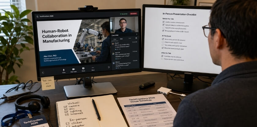 Virtual vs. In-Person Conference Presentations — What Changes and What to Prepare For