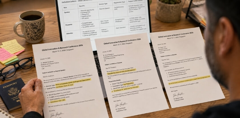 What Is Different in Each Role's Invitation Letter (Direct Comparison)