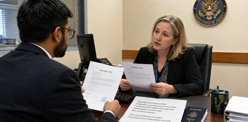What to Say If the Error Comes Up During Your Visa Interview