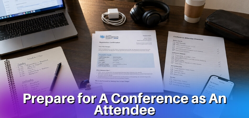 how to prepare for a conference as an attendee