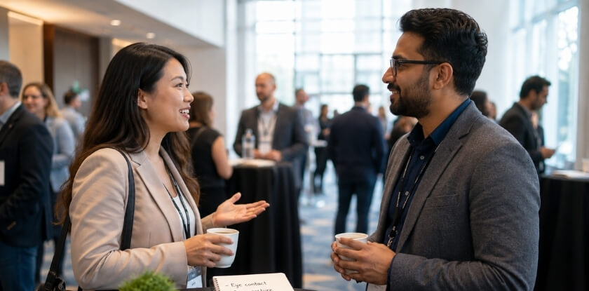 Body Language While Starting a Conversation