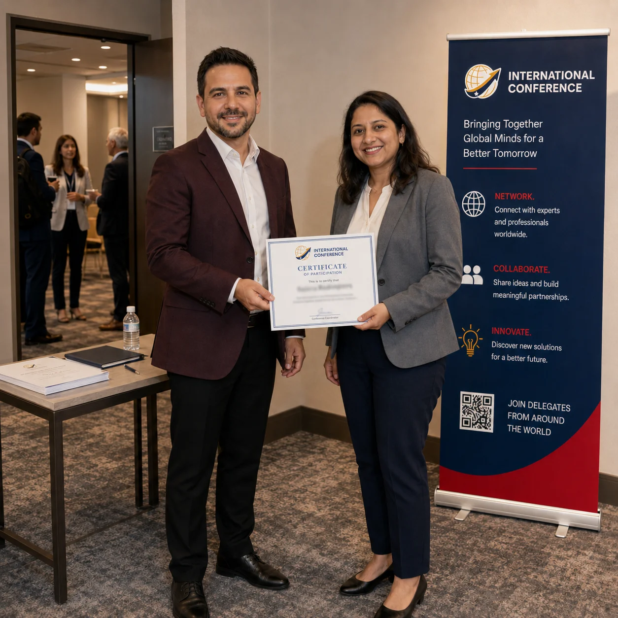Conference-Certificate-Handover-Speaker-to-Attendee