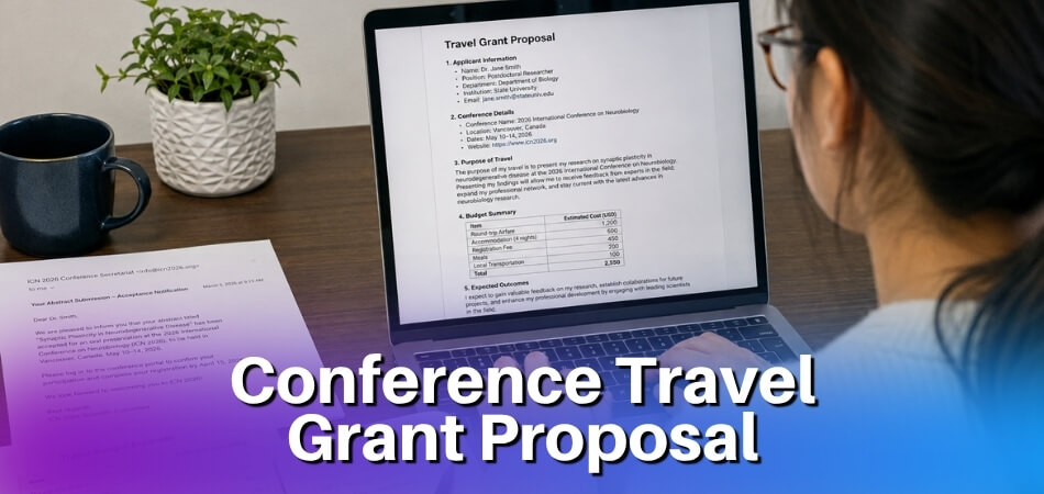 Conference Travel Grant Proposal Template