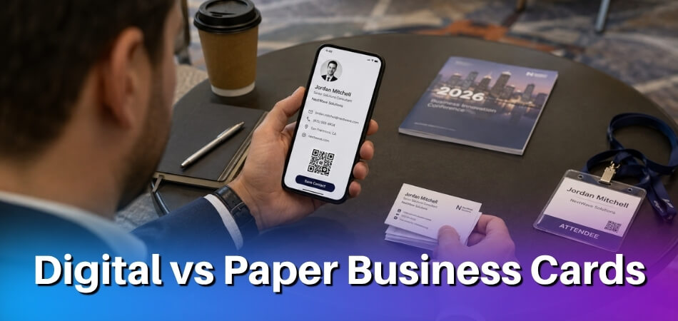 Digital vs Paper Business Cards for Conferences