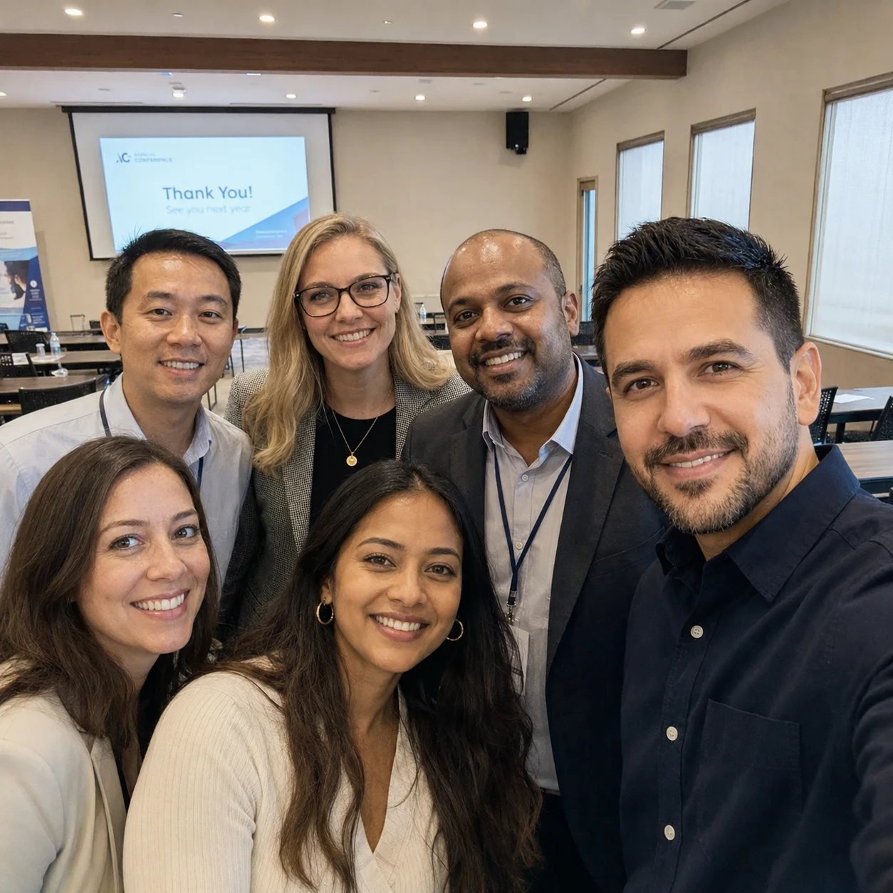 Group Selfie With Speaker