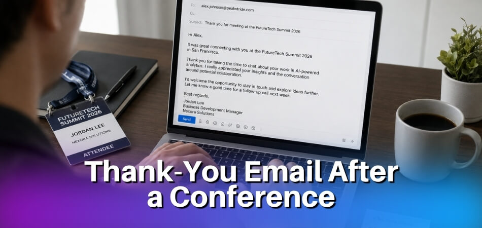 How to Write a Thank You Email After a Conference