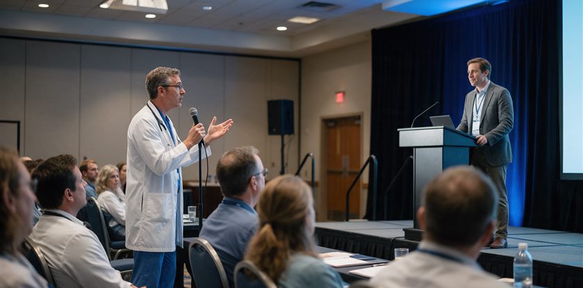 Answering Questions After a Medical Talk
